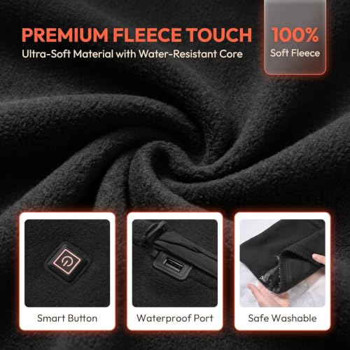 Heated Scarf for Women Men Neck Warmer Winter Warm Gifts - image 4