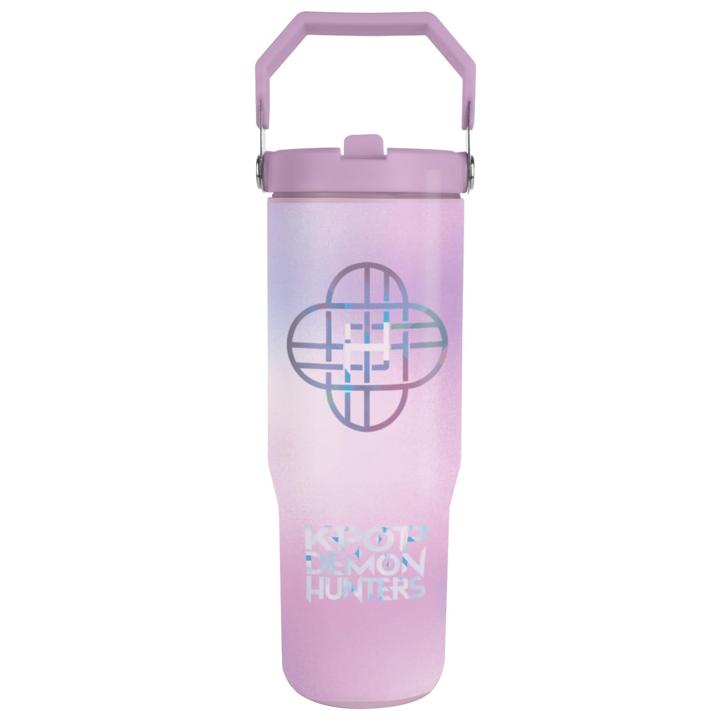 K-Pop Demon Hunters (Huntrix Logo) 30oz Tumbler with PE Straw, 850ml Capacity, Officially Licensed Product, K-Pop Drinkware for Home