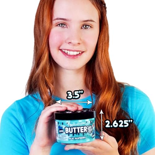 Compound Kings Butter Slime Single Jar Blue Raspberry Stocking Stuffer for Boys and Girls Sensory Fun Gift