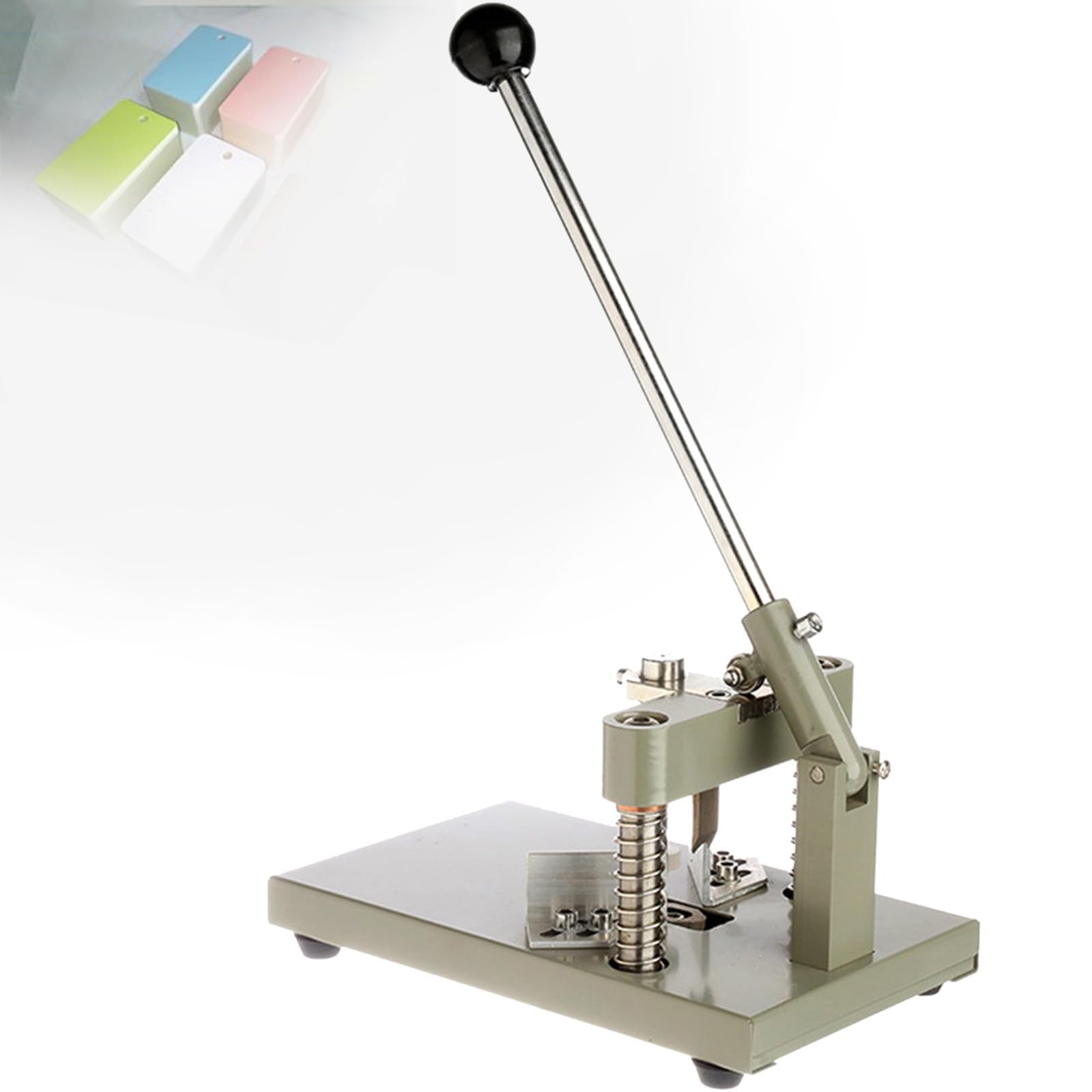 Perforatrice angolare per carta artigianale, strumento 3 in 1 resistente con guida antiscivolo per carta, capacità di 30 mm di spessore, per biglietti e scrapbooking
