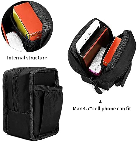 HUNTVP Tactical MOLLE Phone Pouch Bag Gear Waist Belt Pack for Hunting Camping Trekking