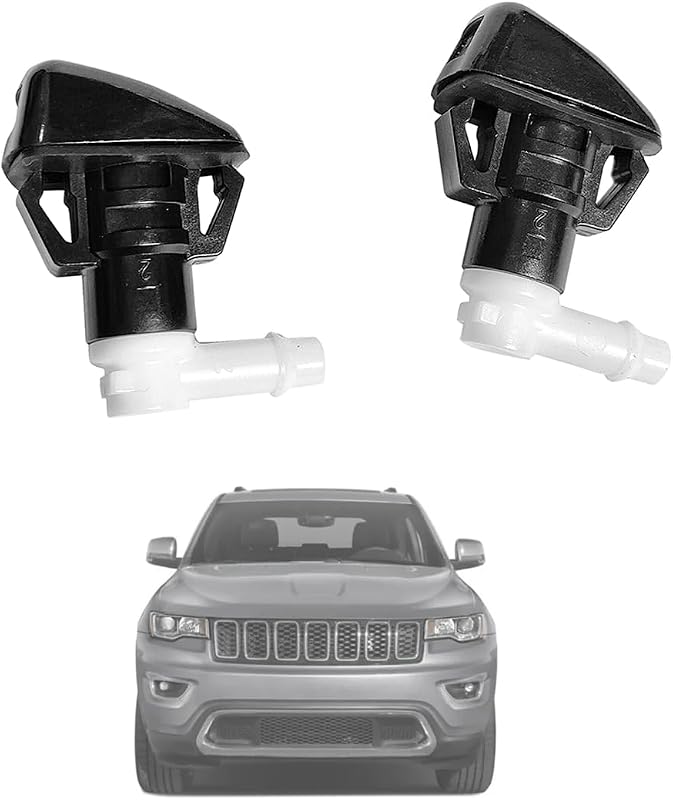 Bicos do esguicho do lavador do para-brisa AMFRNE 68260443AA para Jeep Grand Cherokee WK2 2011–2023 – Kit com 2