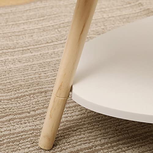 Table de salon canapé sofa table d'appoint ovale - 4