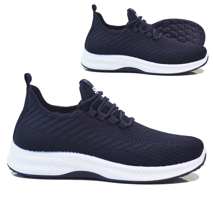 BARGAINS-GALOREMen's Trainers - Lightweight Mesh Slip-On Running & Walking Shoes | Comfortable Wide Fit Athletic Sneakers with Memory Foam