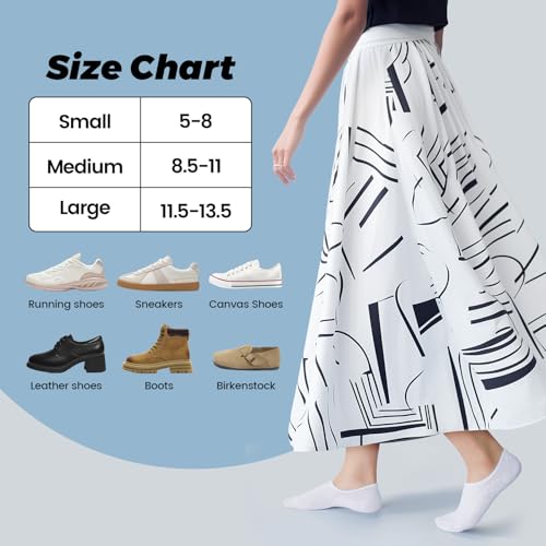 Women’s No Show Socks 3 Pairs Non Slip Flat Boat Low Cut Invisible Liner Socks4