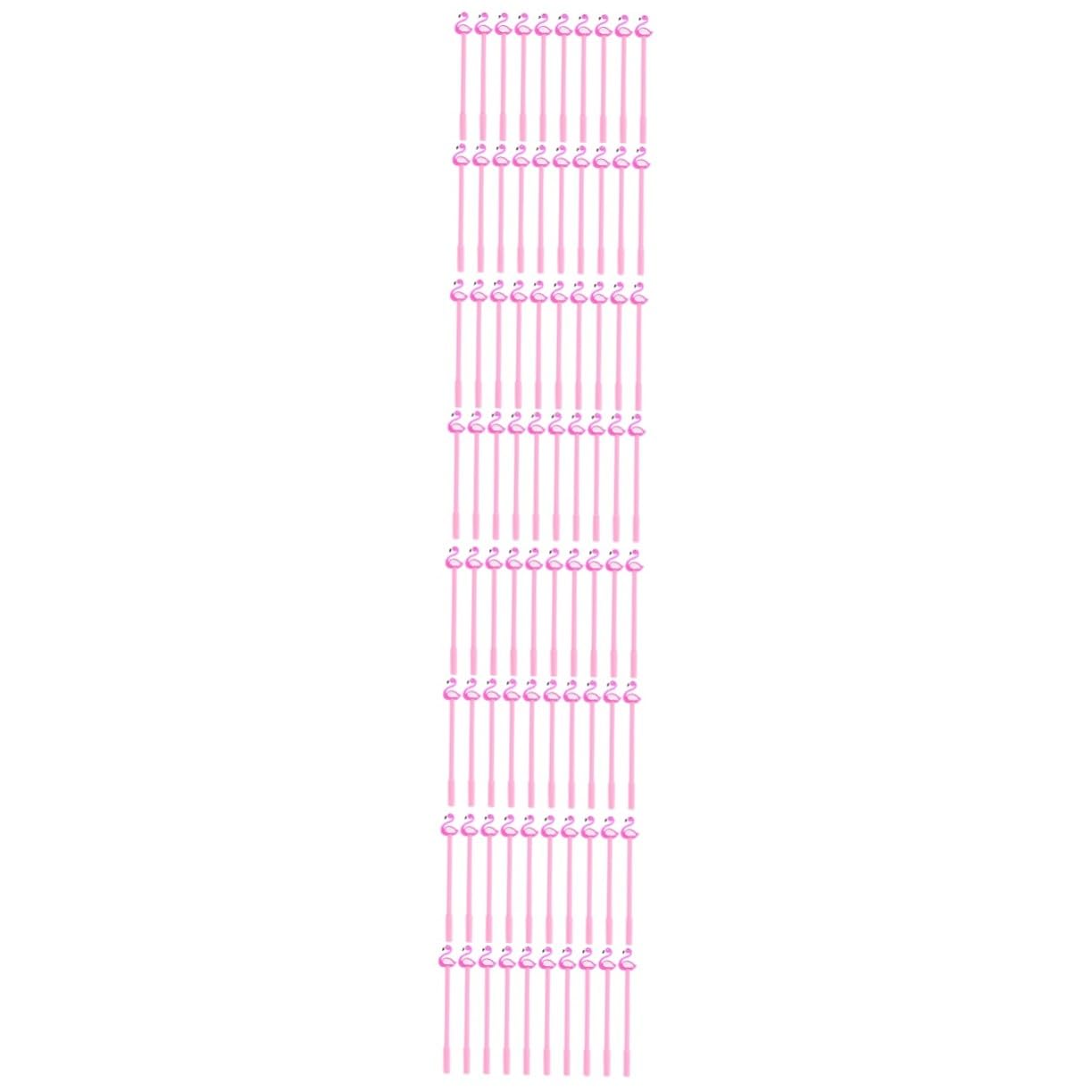 80 Pièces Lot de Stylos Gel Flamant pour Étudiants Pointe Fine Design Cartoon Écriture Scolaire Léger pour Filles et Garçons
