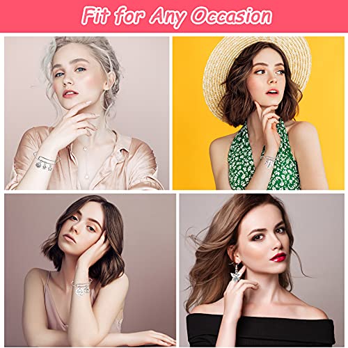 Upins 544 Pcs Bracelet Earring Making Kit, Expandable Blank Bangles With Charms Tibetan Silver Pendants, Earring Hooks, Earring Backs, Jump Rings And Pliers, Jewelry Gift For Girls Diy Craft (Silver) #TOP6