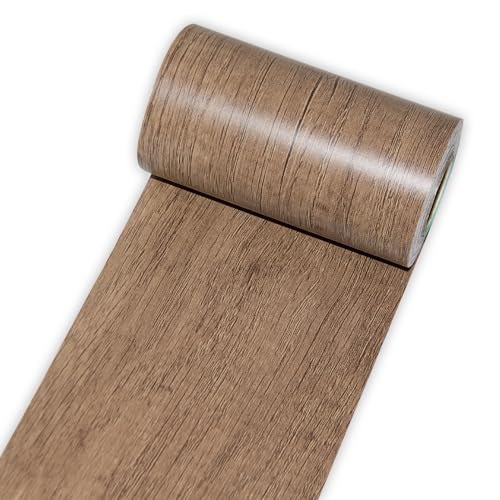 Image of 1 Roll 4 Inch X 32 ft Wood Grain Tape,Wood Contact Paper Self Adhesive Repair Patch for Furniture, Tables, Chairs, Windows, Floors, Home Decor, Handicraft DIY (Light Brown)