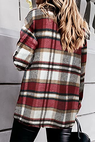 Magritta-Womens-Shirts-Collared-Long-Sleeve-V-Neck-Button-Down-Oversized-Blouses-Tops-with-Pockets