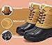 UPSOLO Winter Snow Boots for Women Backpacking Mid Calf Outdoor Boot Mountaineering Footwear (Light Brown Size 7)