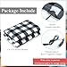 Tuanse 58 x 43 Inches 12 Volt Heated Car Blanket Plug in Portable Car Electric Blanket with Cigarette Lighter, Temperature Controller and Storage Bag for Rv Truck Traveling(Black White,Plaid)