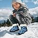 Suhoaziia Boys Girls Thick Lining Snow Boots Fashion Winter Warm Boots Walking Shoes for Little Kids Non Slip Ankle Booties Cold Weather Shoes Outdoor Sneakers, Shark