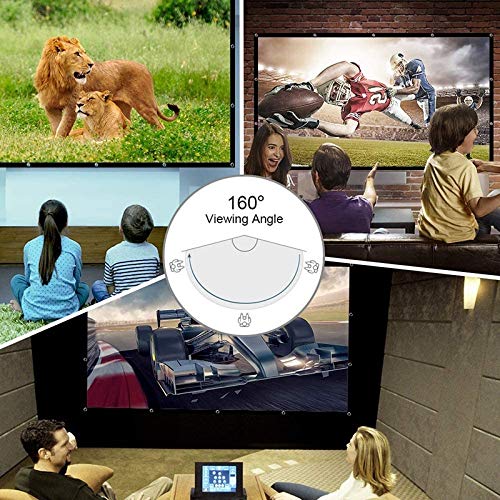 Proyector de 60 pulgadas evita imágenes deformadas gracias a pantalla 16:9 plegable 4