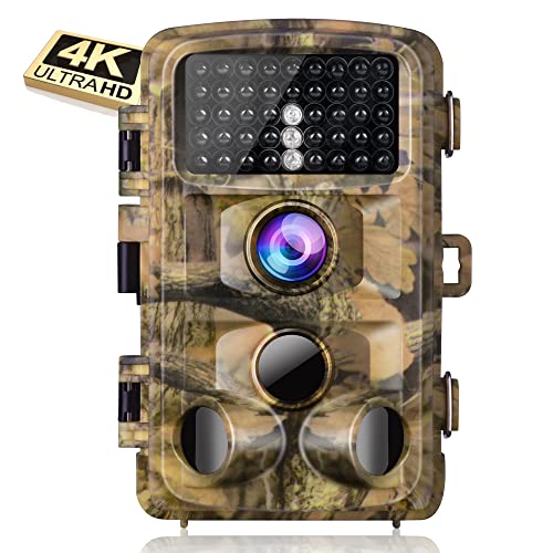 4K Lite Trail Camera 20MP Game Camera Waterproof with Night Vision Motion Activated Trail Cam with 120-Degree Wide Angle Detection 4K Lite Trail Camera 20MP Game Camera Waterproof with Night Vision Motion Activated Trail Cam with 120-Degree Wide Angle Detection