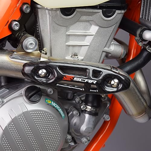 Protection collecteur échappement carbone anti-choc pour KTM et Husqvarna