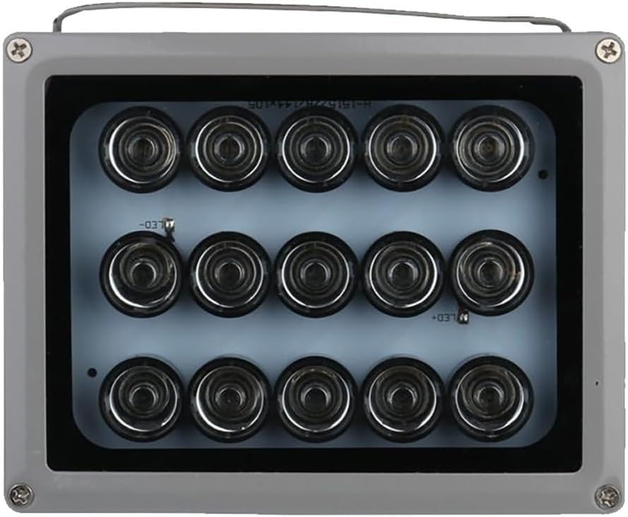 Illuminateur infrarouge 850 nm avec large couverture 15 LED et capteur automatique