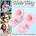 Hello Kitty Sanrio Clogs for Women, Teens, US 4–8, Slip On Faux Fur Lined Cozy Clogs with Back Strap, Warm Indoor House Shoes, Kawaii Gifts for Women (7.5/8 US, Pink Hello Kitty)