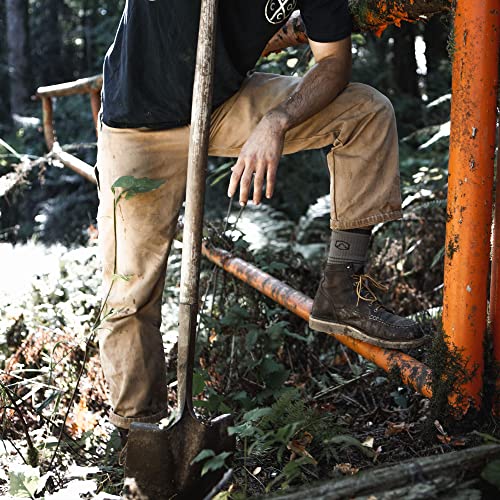 CloudLine Men’s and Women’s Merino Wool Work Boot Socks - Padded, Warm, Anti-Blister, Moisture Wicking, Made in USA - 1 Pair3