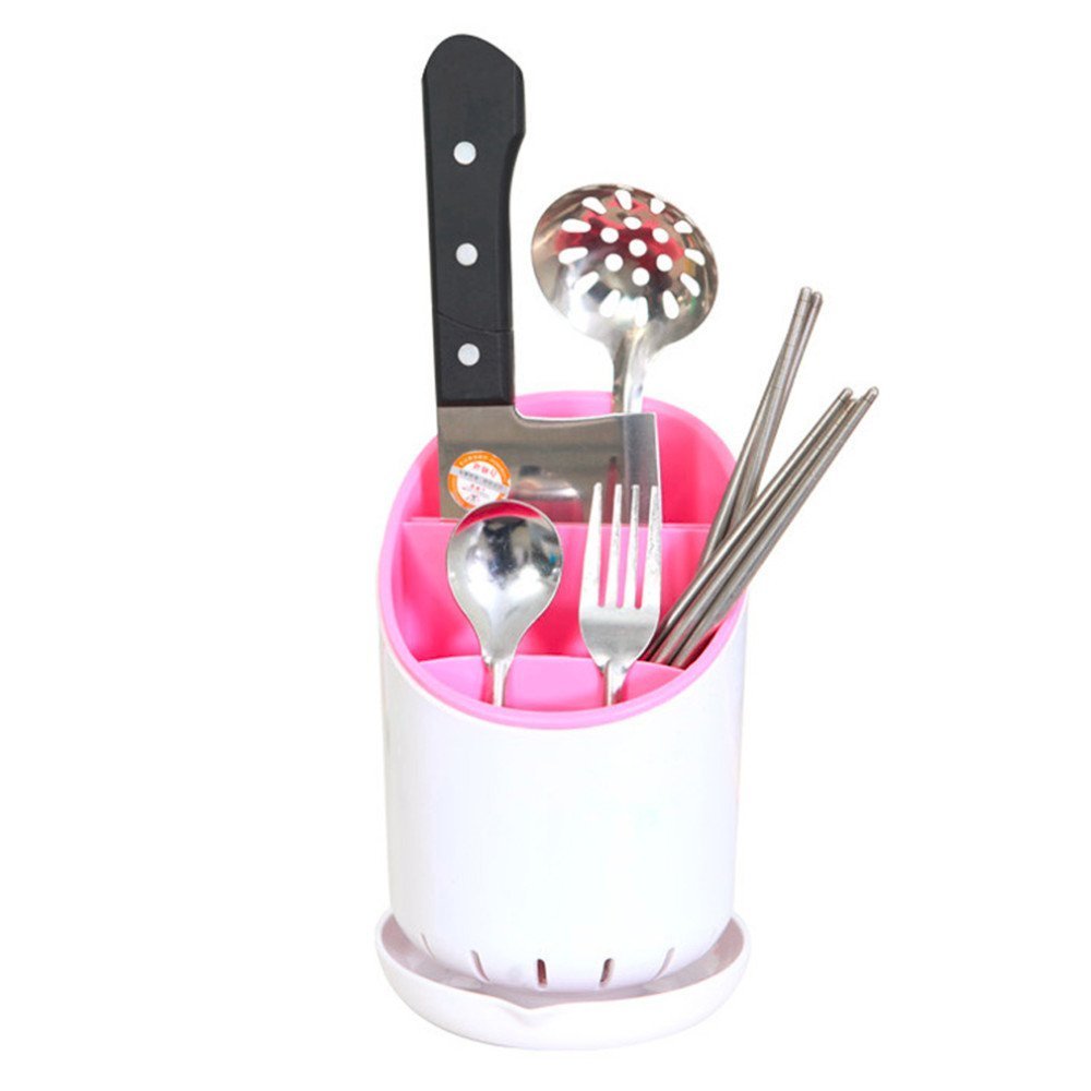 GTC® Kitchen Cutlery Organizer & Drainer and Basin Sink Organiser Utensil Holder for Keeping Forks, Spoons, Knives, Sponge, Toothpaste, Brush, Tongue Cleaner (IT N - 760-4) 1