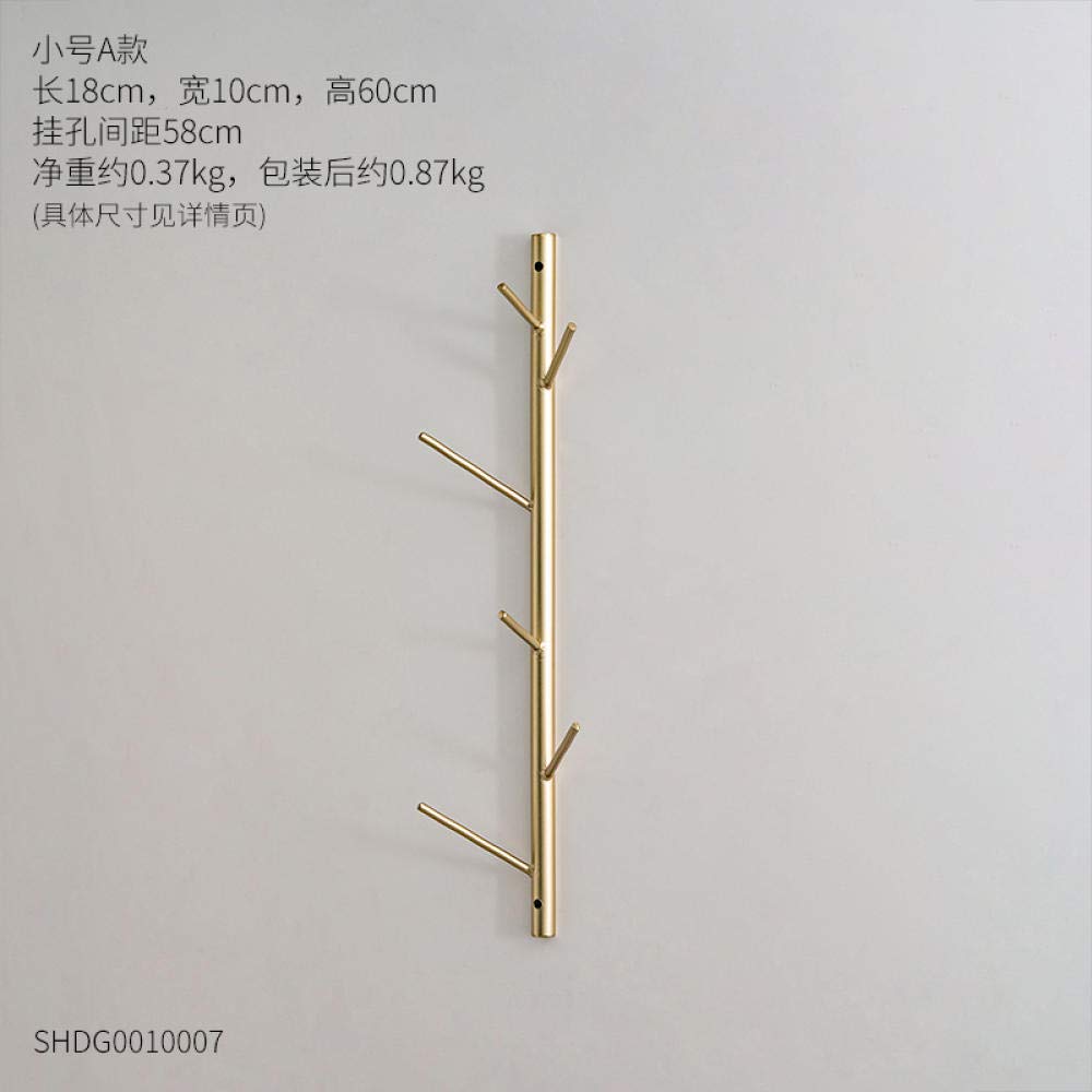 Crochet Branche Dorée WLLLO Patère Manteau Décoratif Petit