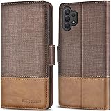 [MULTIFUNKTION] - (1). Dieses A32 5G-Gehäuse wurde mit RFID-Abschirmtechnologie entwickelt, die RFID-Signale blockieren und die persönlichen Daten vor nicht autorisierten Scannern schützen kann. (2). In den integrierten praktischen 【KARTENFÄCHERN】 lassen sich Bankkarten, Ausweis, Bargeld usw. bestens verstauen.. (3). Eingebaute Standfunktion zum Freisprechen, Lesen und Video-Chatten. (4) Magnetklappe, um es geschlossen und geschützt zu halten, sicherer Magnetverschluss.