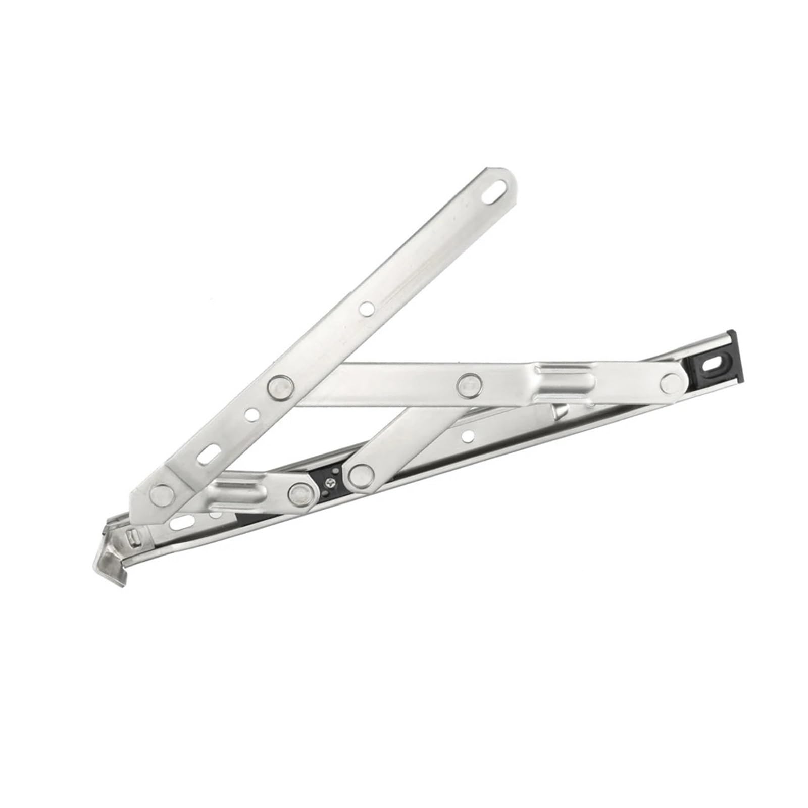 Bryske One Color 2Pcs 8/10/12/16-Inch Casement Window Hinge 202 Stainless Steel Silver Tone