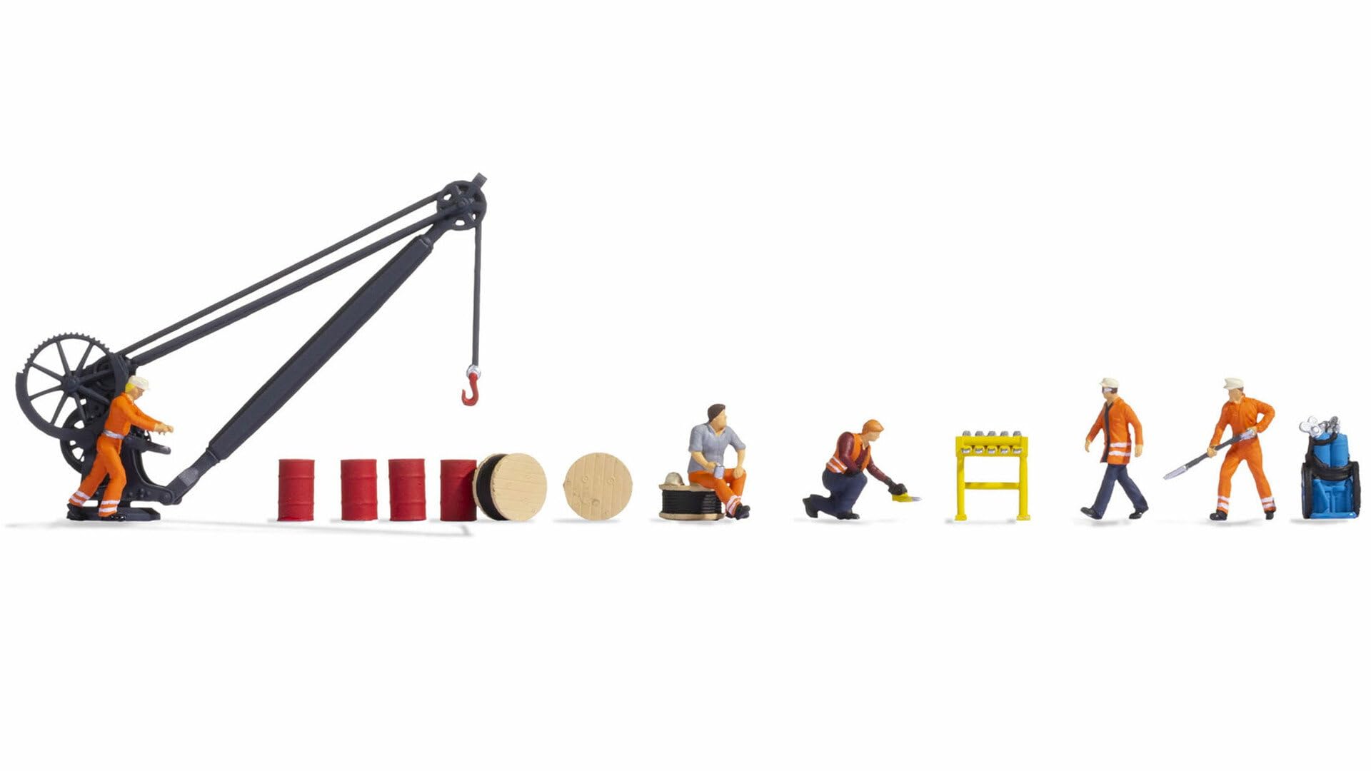 NOCH 16270 - 1/87 / H0 Figure Theme World “Railway Depot” - New