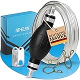✅ HANDPUMPEN-SET - Alles, was du benötigst, wird mitgeliefert: 1x Saugpumpe, 2x Fixierungsklammern, 1x Flüssigkeitsregler, 1x knickfreier 2-Meter-Schlauch, den du in der Mitte zerteilen kannst!