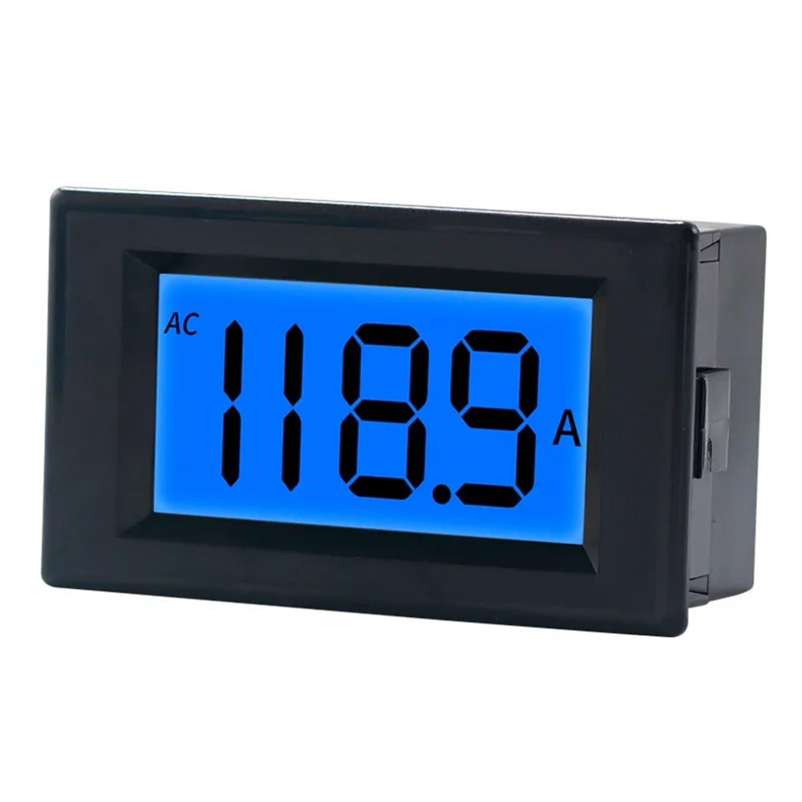 Amperímetro digital con pantalla LCD D85-240T, CA 50 A, CA 220 V 380 V, instrumento de medición eléctrica digital, blanco y negro, 1 unidad(Black,0-10.00A)