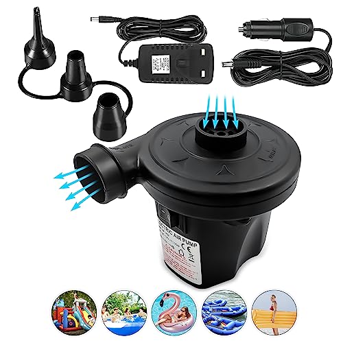 K-Mart Electric Air Pump with 3 Nozzles/Inflate Or Deflate Swimming Ring, Airbeds, Paddling Pools &...