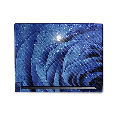 Image of MightySkins Carbon Fiber Skin Compatible with Alienware M18 R1 (2023) Full Wrap Kit - Rose Closeup | Protective, Durable Textured Carbon Fiber Finish | Easy to Apply & Change Styles | Made in The USA