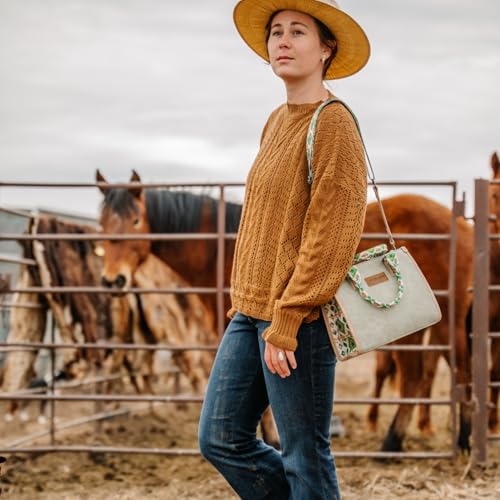 Image of Montana West Wrangler Tote Bag for Women Aztec Western Retro Purse Top Handle Handbags