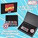 Marvel Card Wallet and Keyring Set for Men Teenagers - Card Slots ID Pocket Groot Mens Wallet - Gifts for Men (Black Captain America)