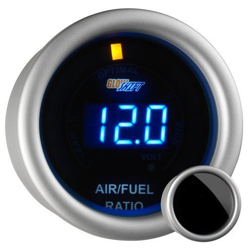 Amazon.co.jp GlowShift Tinted Digital Air / Fuel Ratio & Volt Combo Gauge by GlowShift [並行輸入品