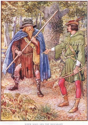 Impression d'affiches Robin des bois Walter Crane sur toile 60x90cm