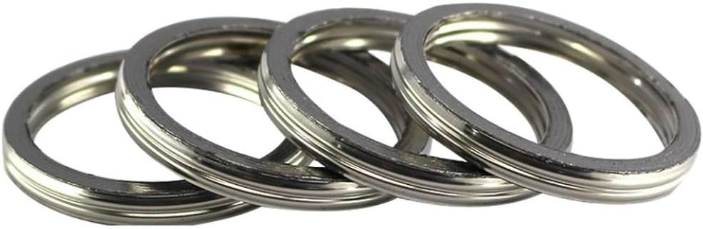 4Pcs 42mm Header Gasket Compatible With LTA400 03-22 LTA500 09-21 400 AN400 05-08 LTA450 07-10 LTF400 02-14 Engine Parts