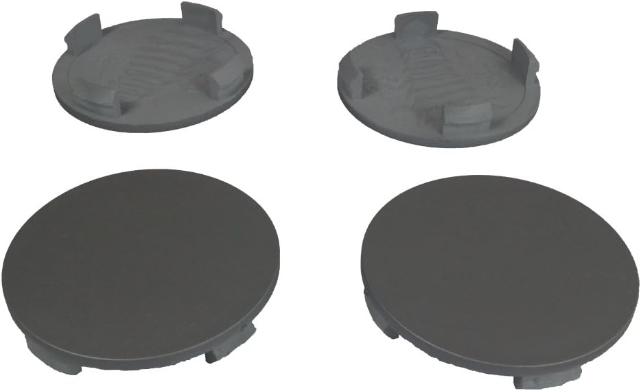 Set of 4 ALLOY WHEEL CENTRE CAPS 58mm - 60mm PRIMER GREY FORD STANDARD STOCK RIM