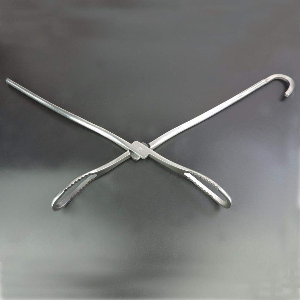 1PCS Asistente de Acero Inoxidable Alicates de Nacimiento Vaca Oveja Cerdo obstetricia Abrazadera Farm Animals Profesión Equipo Veterinario (Size : Midwifery Pliers)