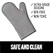 Gorilla Grip Cutting Board Set of 3 and Silicone Oven Mitts Set, Both in Gray Color, 2 Item Bundle
