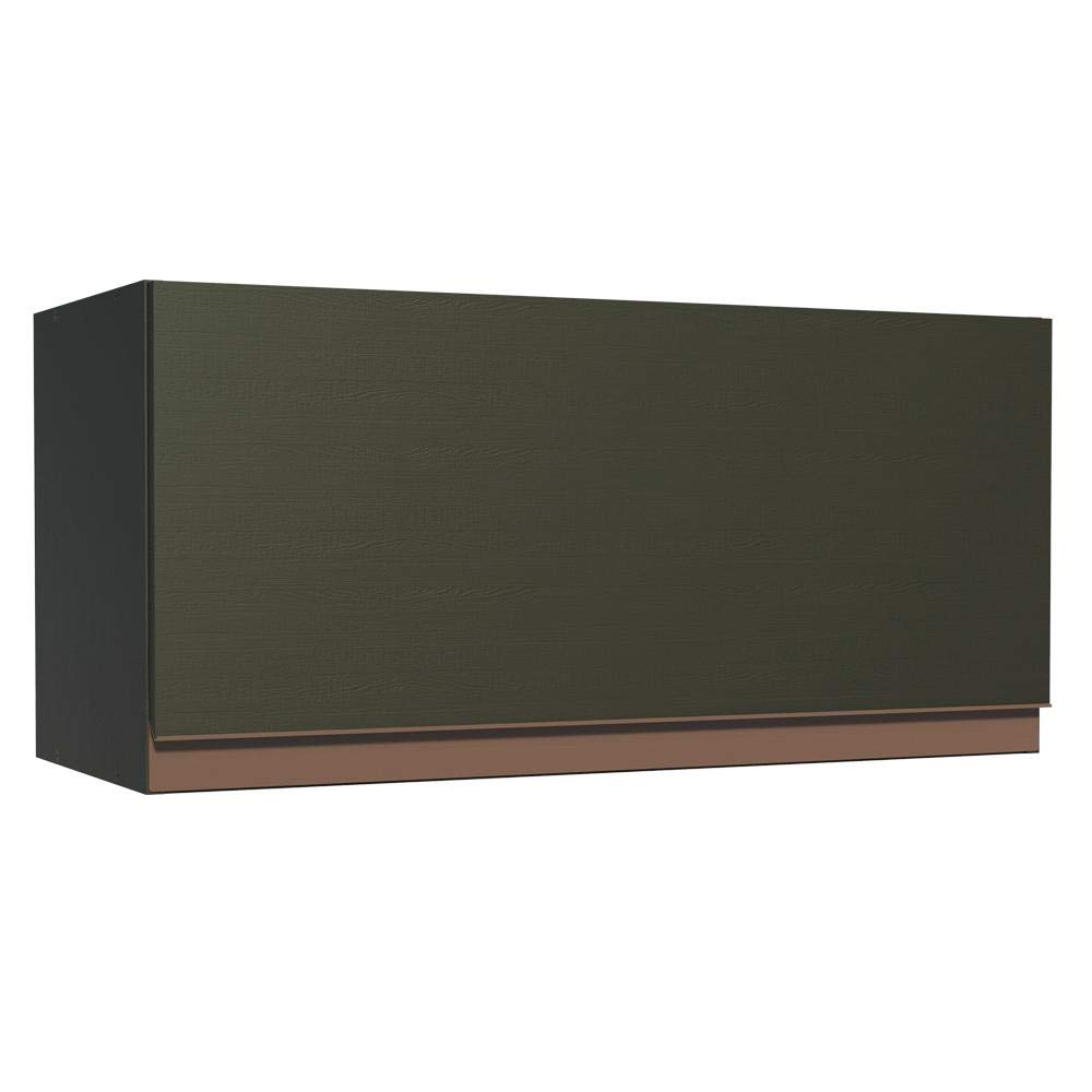 Madesa Reims Wall Mounted Kitchen Cabinet, Engineered Wood, Flip Up Door with Gas Piston, 1 Door, 70 cm, Black-picture-10