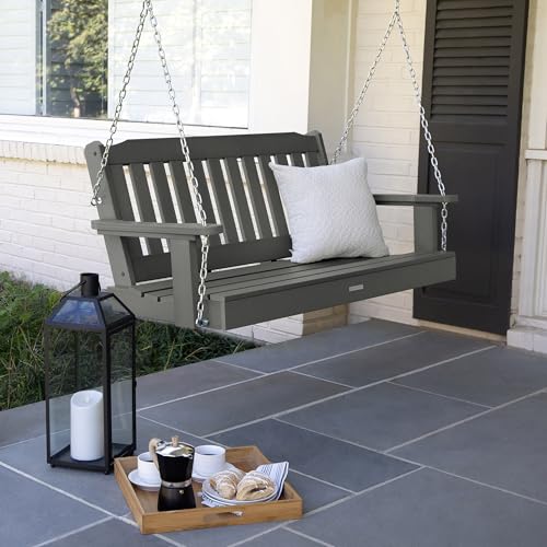 Image of highwood Lehigh Porch Swing, 4 Feet, Coastal Teak