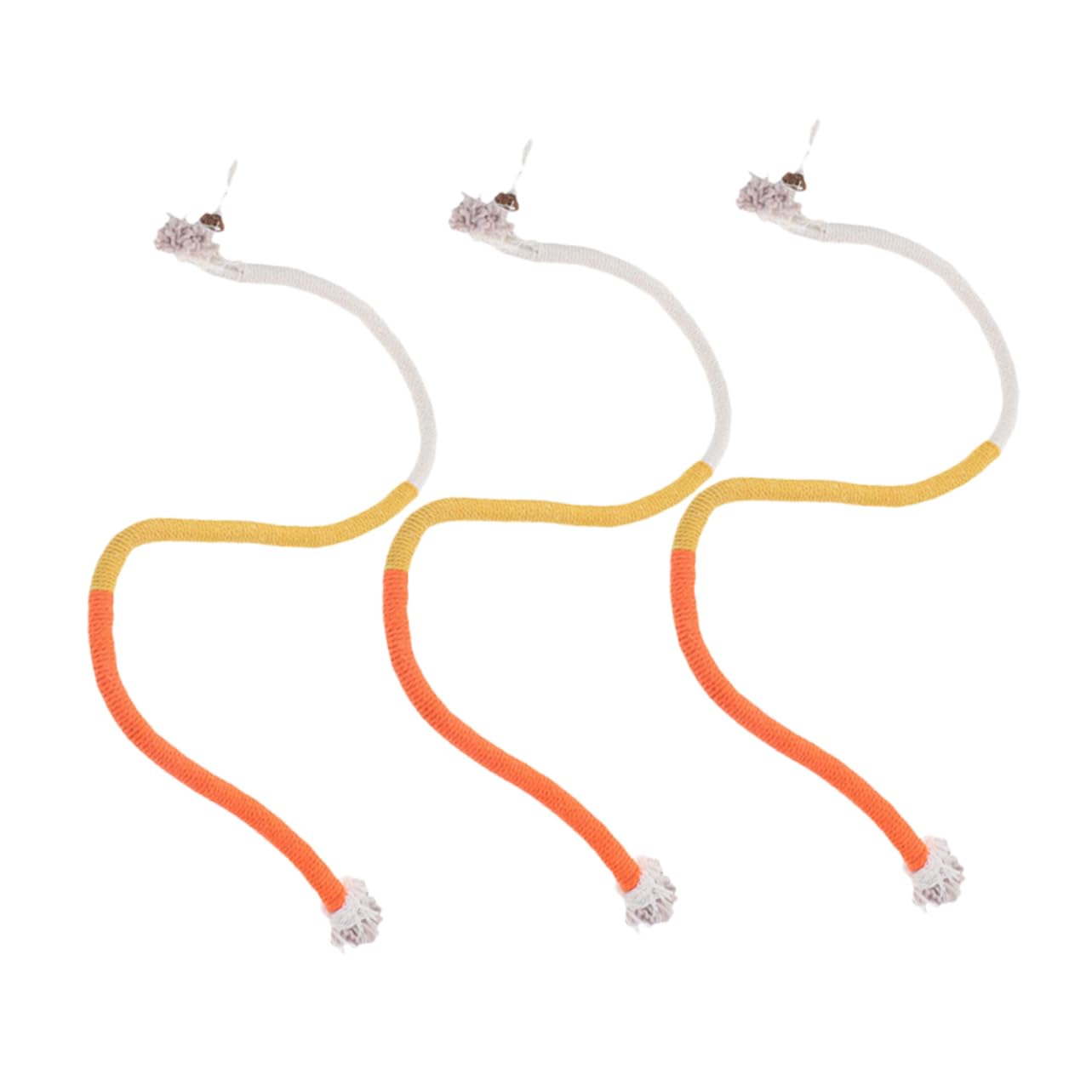POPETPOP 15 Pièces Jouets De Corde À Mâcher pour Chat Jouets De Meulage De Voiture De Chat pour Chats D'Intérieur De Poignée De Chat d'herbe À Chat De Morsure