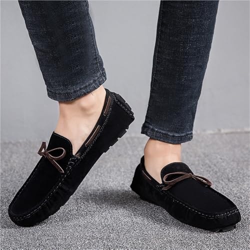 Flat Heel Party Walking Slip-on Mens Loafers Square Toe Vegan Leather Driving Loafers Flexible Comfortable3