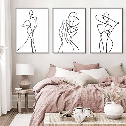 Youihom 3 Poster Minimalista 30 x 40 cm Lienzo Abstractos Moderno...