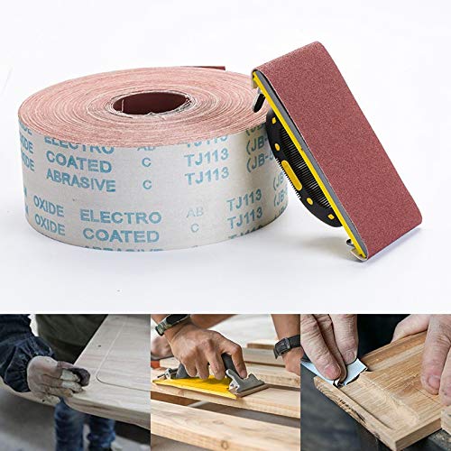 Toile D'Émeri Rouleau 1m X 100mm - Grains 80 à 800 - Papier Abrasif Maso Pour Polissage