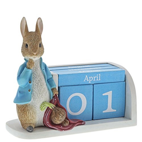 Beatrix Potter Calendario Perpetuo de Peter, Resina, Multicolor, 50 x 100 x 80 cm