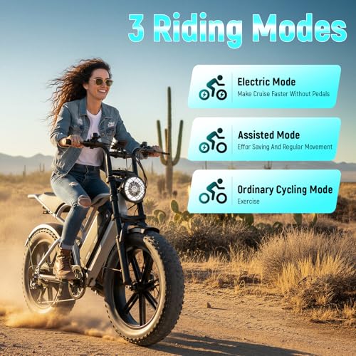 Image of TST Electric Bike for Adults, 1500W Peak Motor, 28 MPH, 20 inch x 4.0 inch Fat Tire E-Bike, 48V 15Ah /25Ah Removable Battery, Dual Hydraulic Disc Brakes, Dual Suspension, LCD & APP, UL 2849 Certification