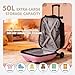 smilesun 4-in-1 Detachable Scooter Suitcase for Kids & Teens, 3D Owl/Dolphin Hardside Ride-On Luggage, Lightweight Foldable Design, Unique Travel Gift for Children(Pink Owl 22-inch)