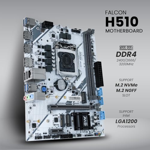 Image of EVM H510 DDR4 Motherboard | LGA1200 Socket | Intel 10th /11th Gen Support | DDR4 3200MHz | M.2 NVMe | SATA | USB 3.0 | Gigabit LAN | WiFi Ready | Micro ATX | 3 Year Warranty (EVMH510G)
