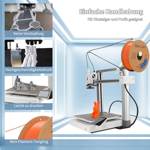Image of 3DHoJor 3D Printing Filament Basic PLA Filament Bundle 1.75mm Cardboard Spool Dimensional Accuracy + /- 0.03 mm Fit Most 3D FDM Printer 1KG*2 spools-Green+Orange